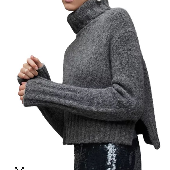 All saints cropped green sweater - xs - Picture 5 of 6